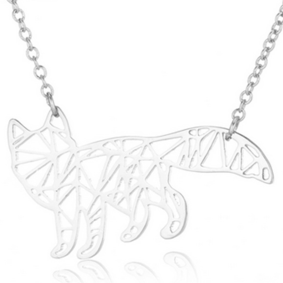 🍒 LAST Oragami FOX 🦊 Pendant Necklace - Picture 2 of 4